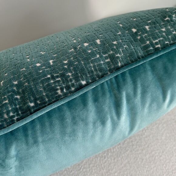 Rodeo Home Velvet Textured Throw Pillow 14”x26” - Picture 3 of 4